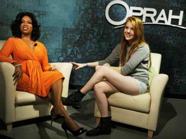 Wax figure of US talk show host Oprah Winfrey