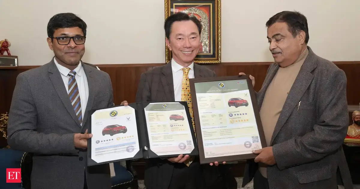 VinFast VF 6 and VF 7 receive 5-star safety certification by Bharat NCAP