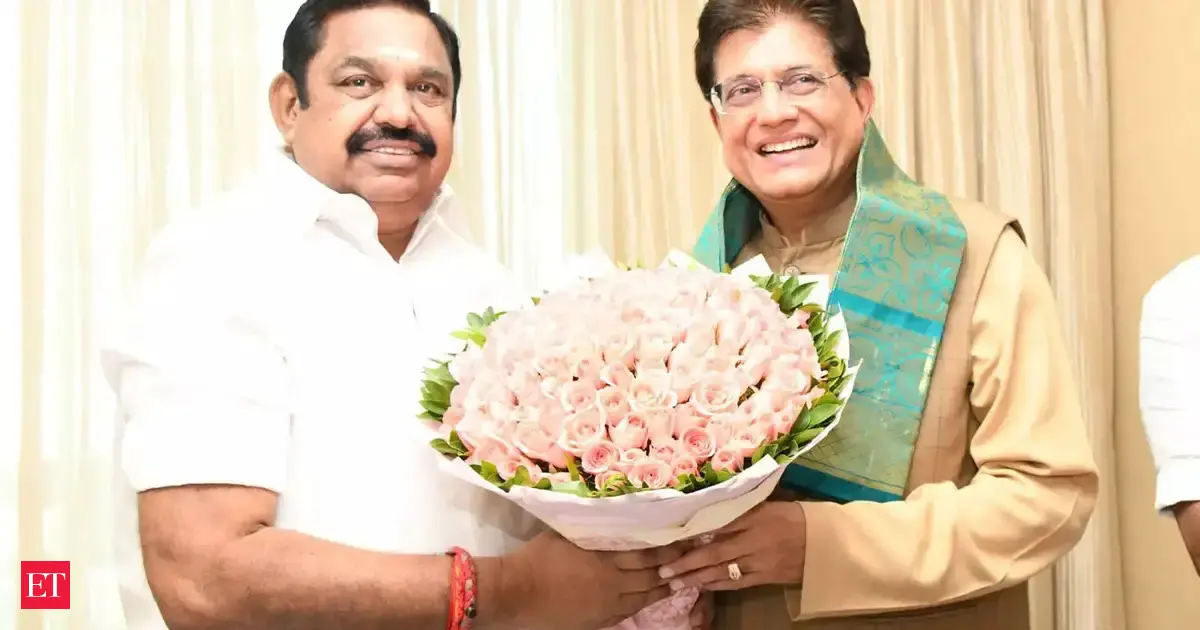 Piyush Goyal, Palaniswami hold talks to seal NDA tie-up in Tamil Nadu