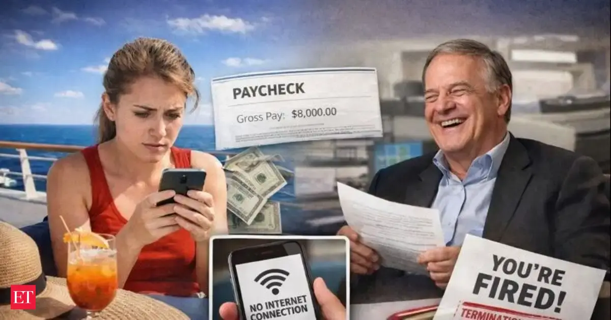 A new way of firing? Employee loses job after receiving double salary while on vacation; boss mocked her when she explained there was no internet at sea to review paycheck