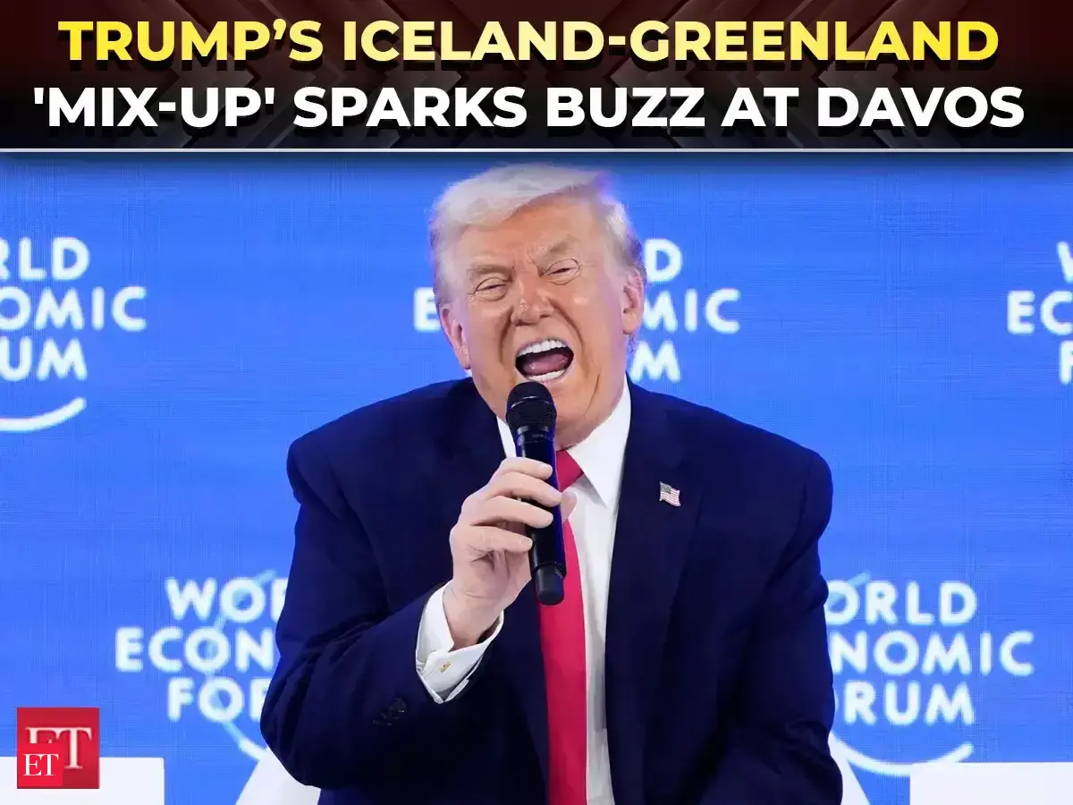 Did Trump confuse Greenland with Iceland at Davos? Clip goes viral worldwide | WEF 2026