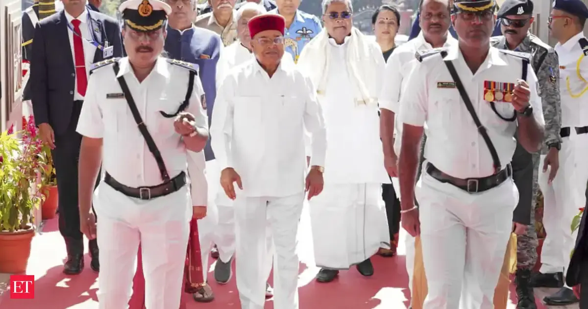 Karnataka guv walks out of Assembly taking cue from Tamil Nadu, Kerala ...