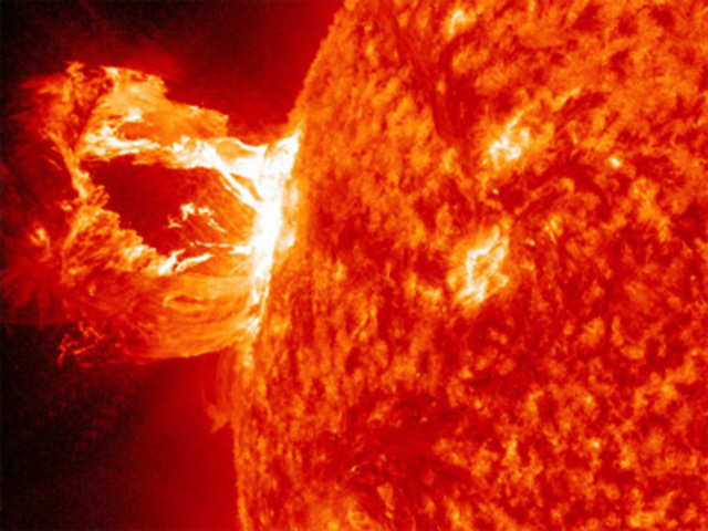 Sun releasing a M1.7 class flare