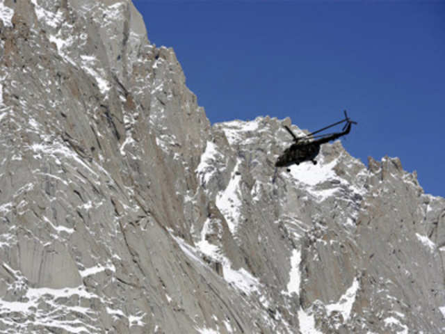 Pakistan Army helicopter carrying President Asif Ali Zardari