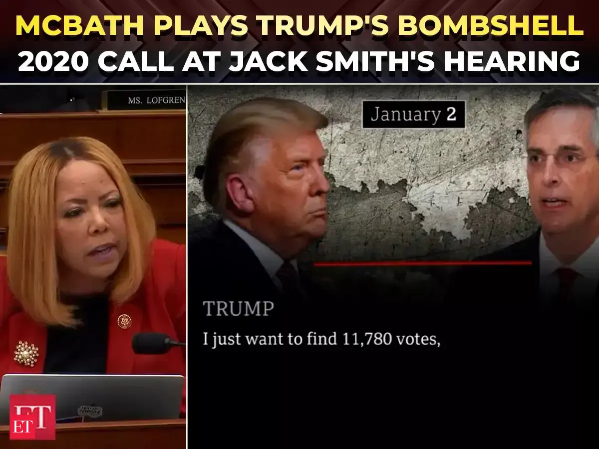 'Overturn the 2020 election…': McBath plays Trump's 'find votes’ call in fiery Jack Smith hearing