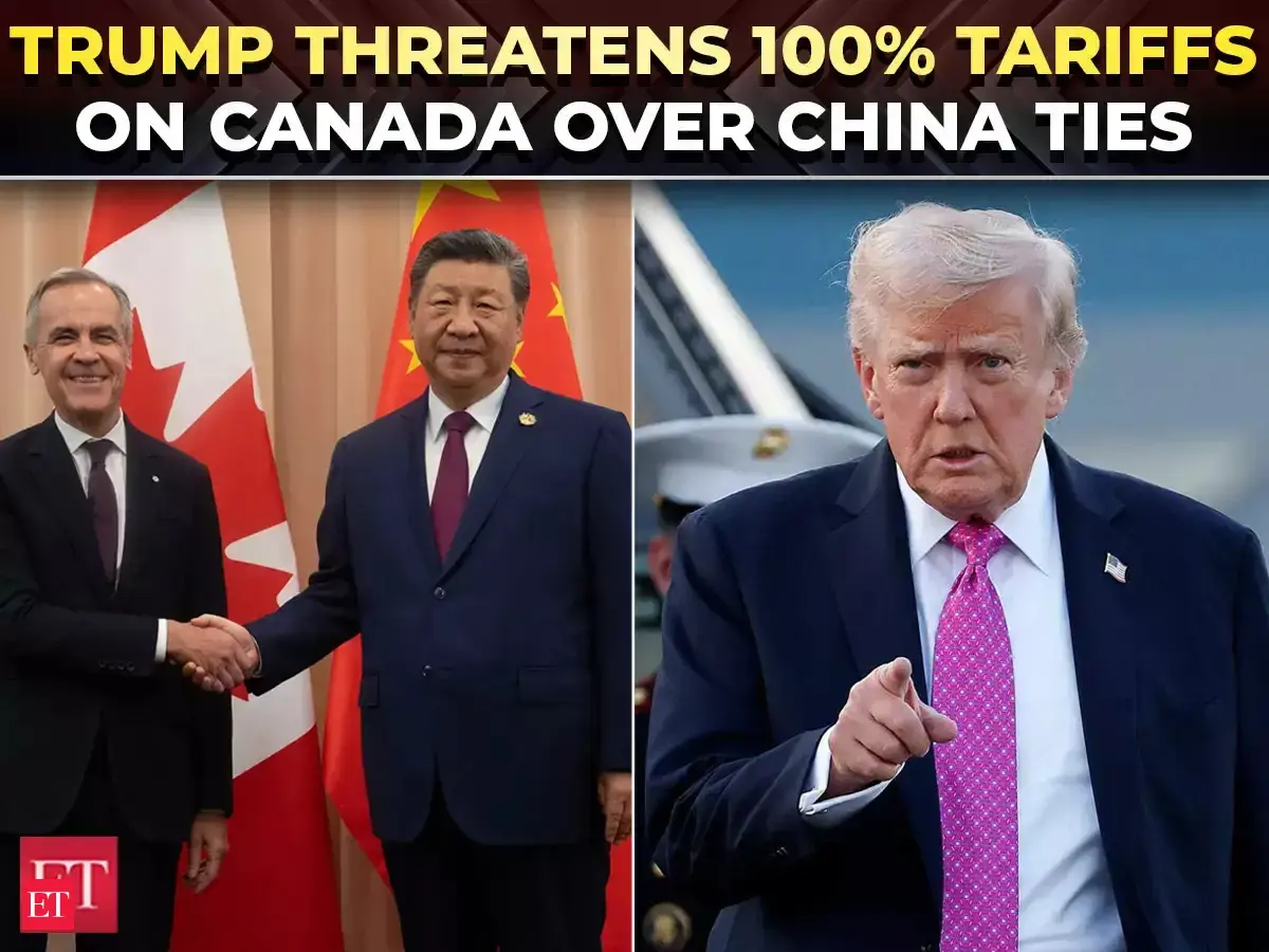 'If Canada makes a deal with China…': Trump escalates trade war, threatens Carney with 100% tariffs