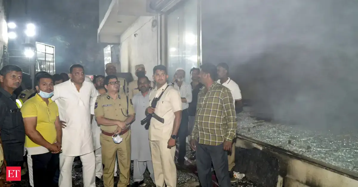 Hyderabad fire: Five, including two children, feared trapped in basement of building in Nampally