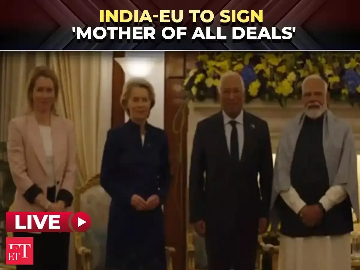 PM Modi attends joint press meet with EU leaders in New Delhi