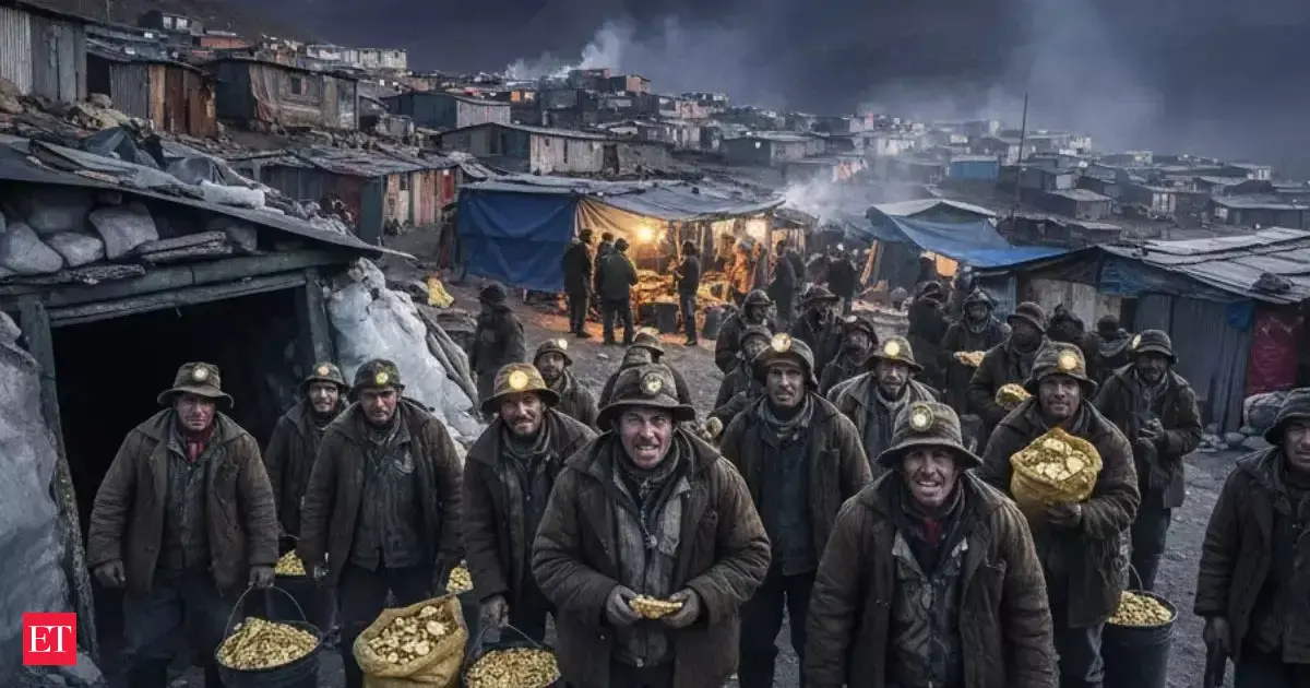 'El dorado' of Peru: Here workers get paid in all the gold they can carry on the payday at the world's highest town