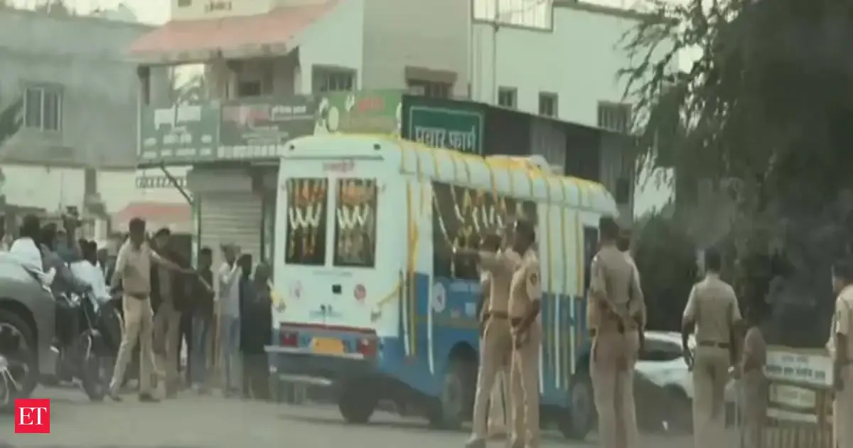 Ajit Pawar's mortal remains brought to Katewadi as last rites preparations underway