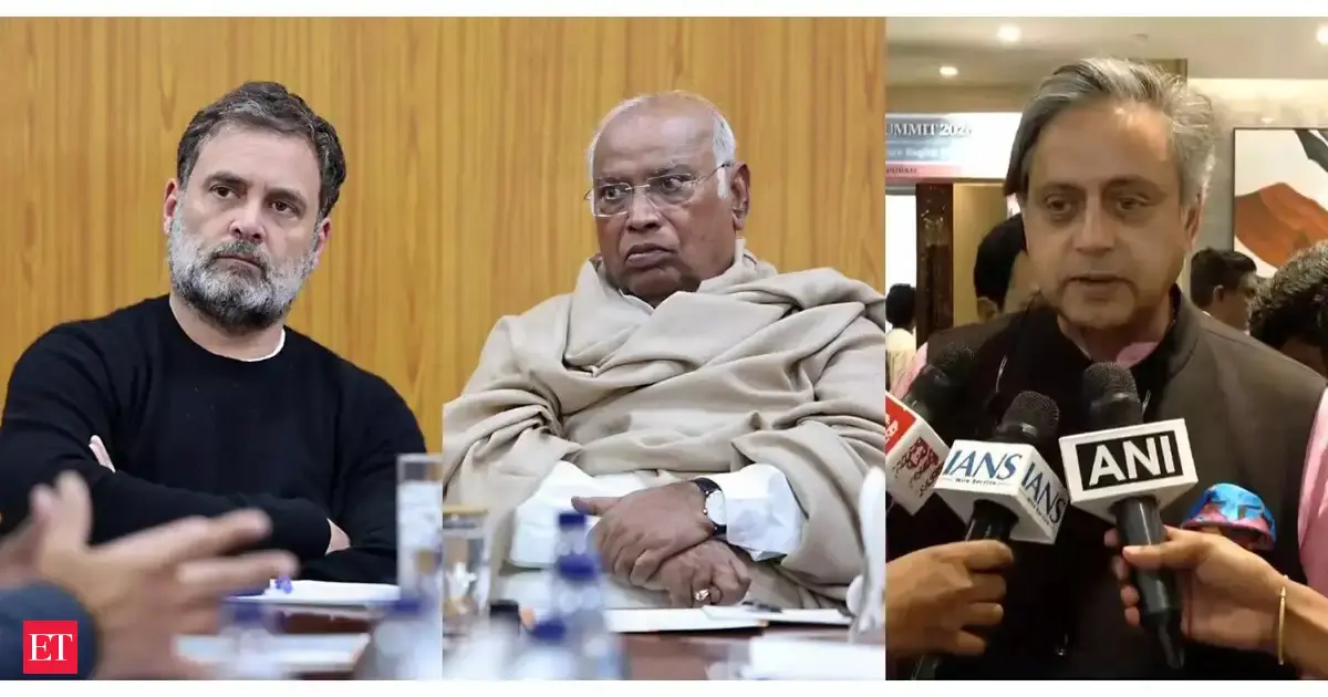 Tharoor strikes conciliatory note after meeting Kharge, Rahul