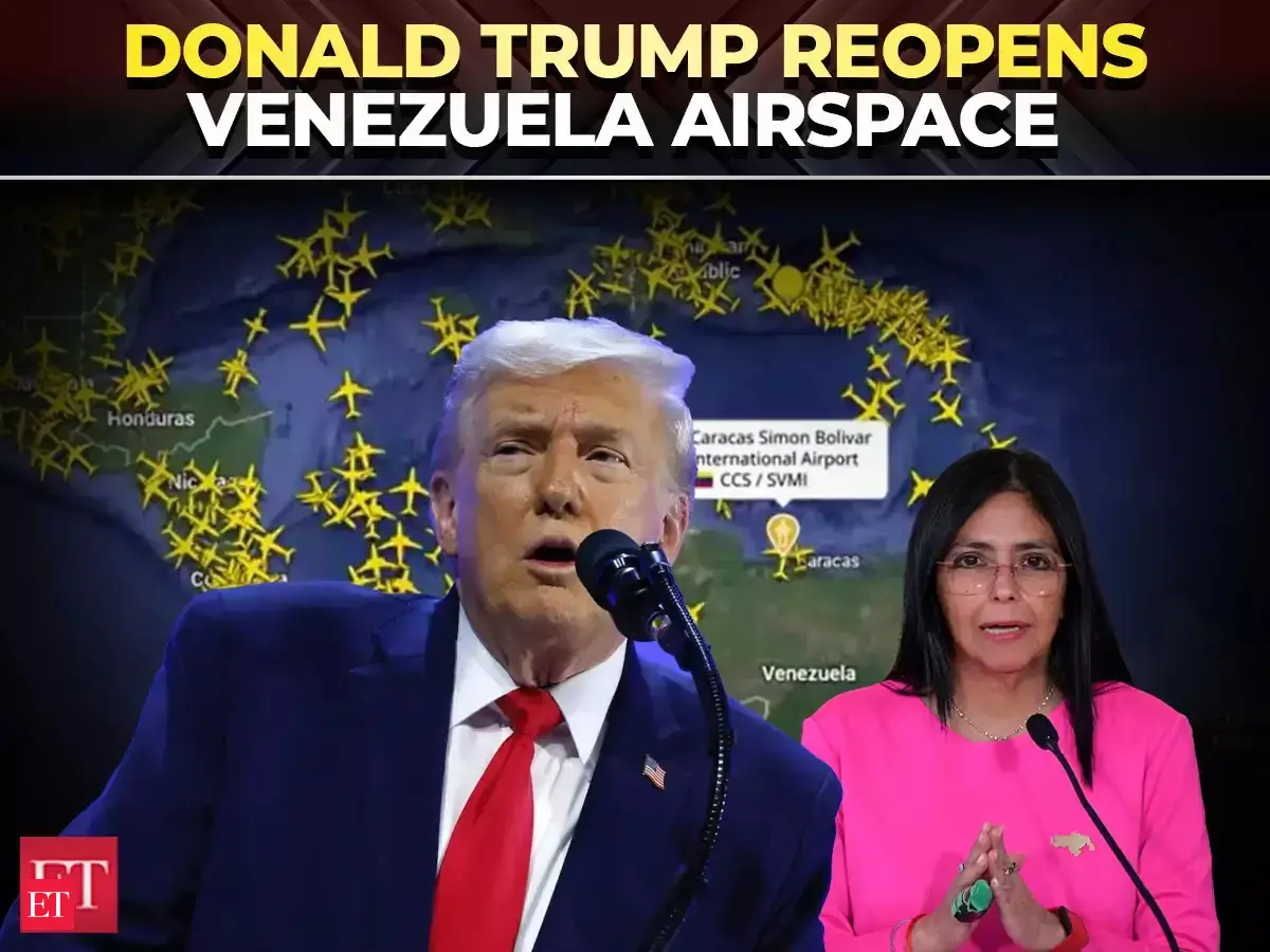 Trump reopens Venezuela’s airspace after speaking to acting President Rodriguez