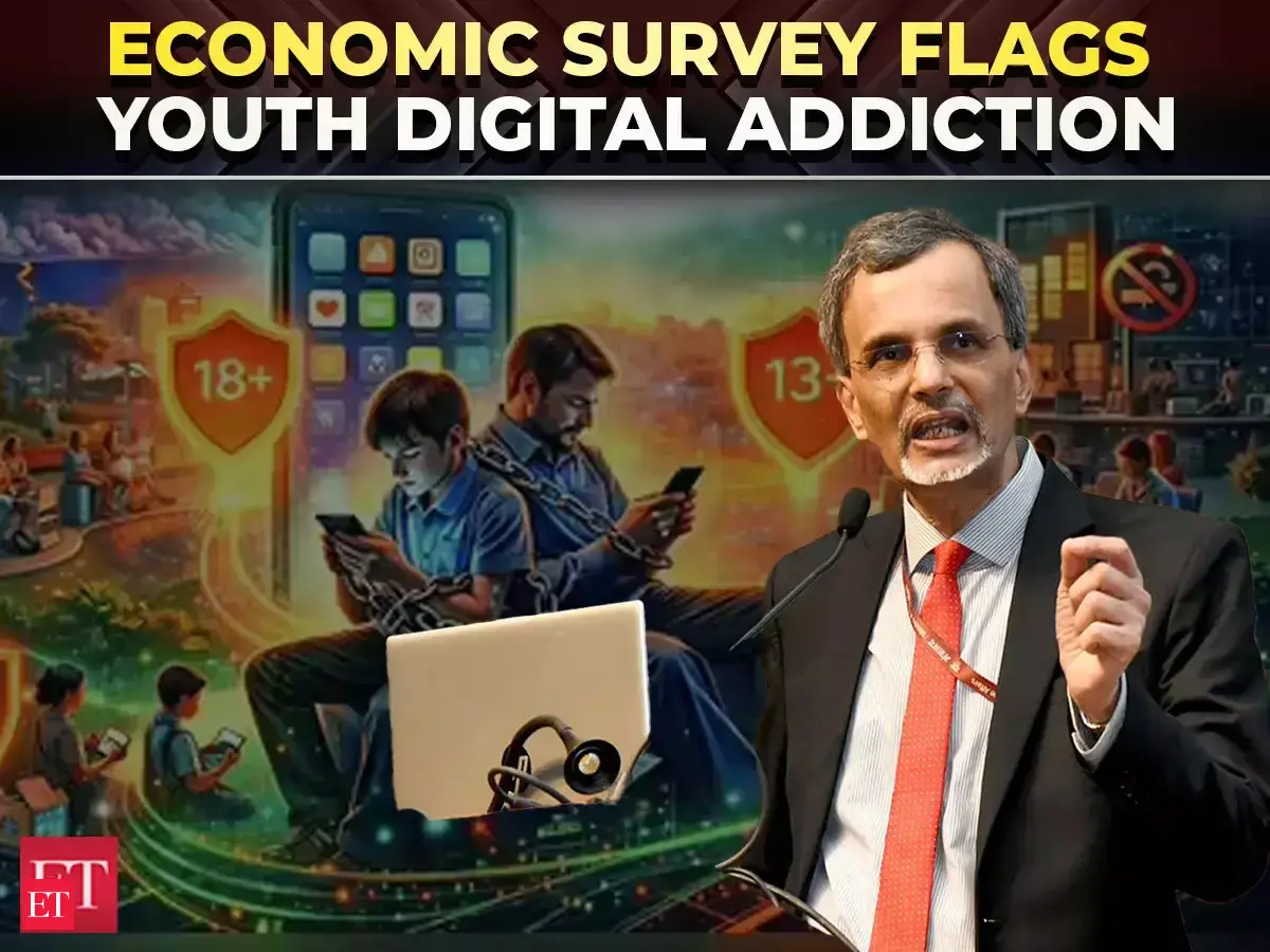 ‘Digital addiction’ crisis: Economic Survey warns of mental health toll on India’s youth