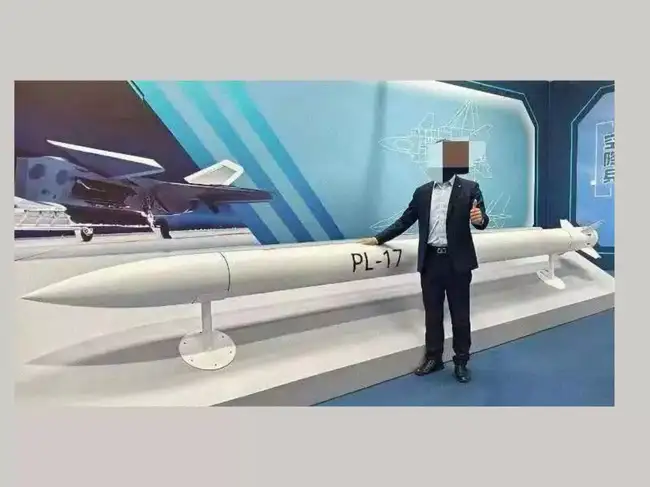 Photos of China’s advanced PL‑17 very long‑range air‑to‑air missile ...
