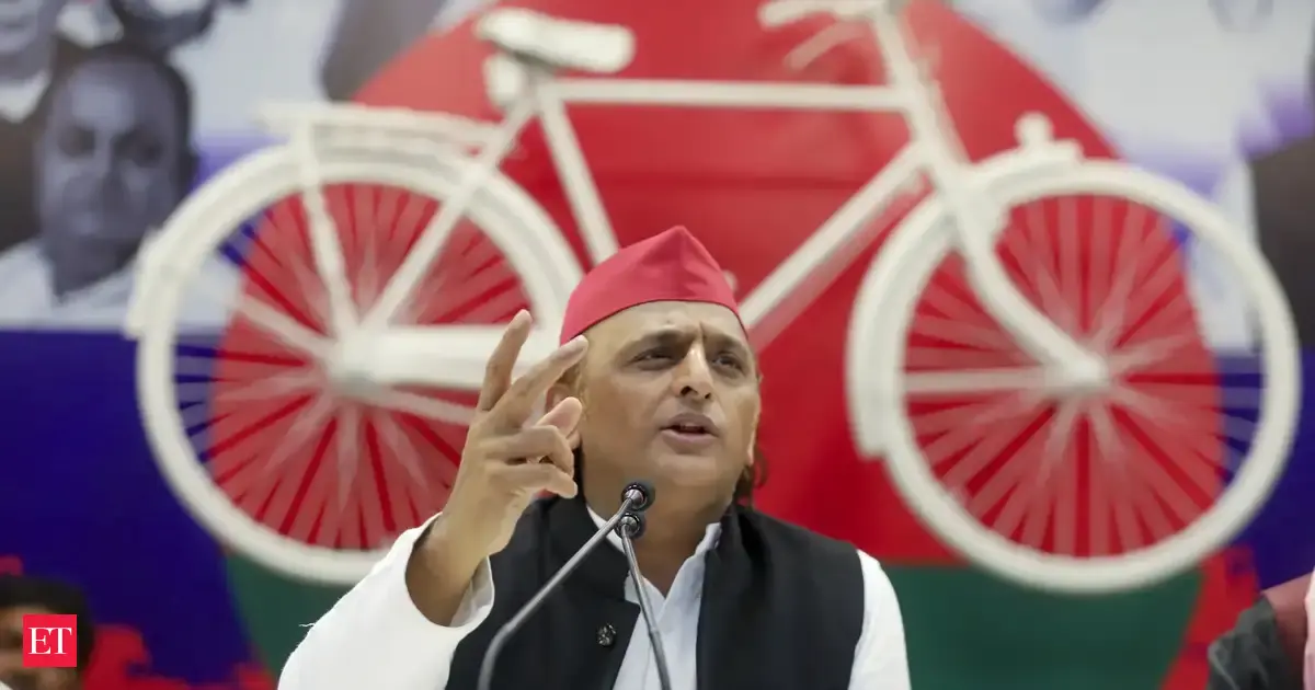 Akhilesh Yadav flags 