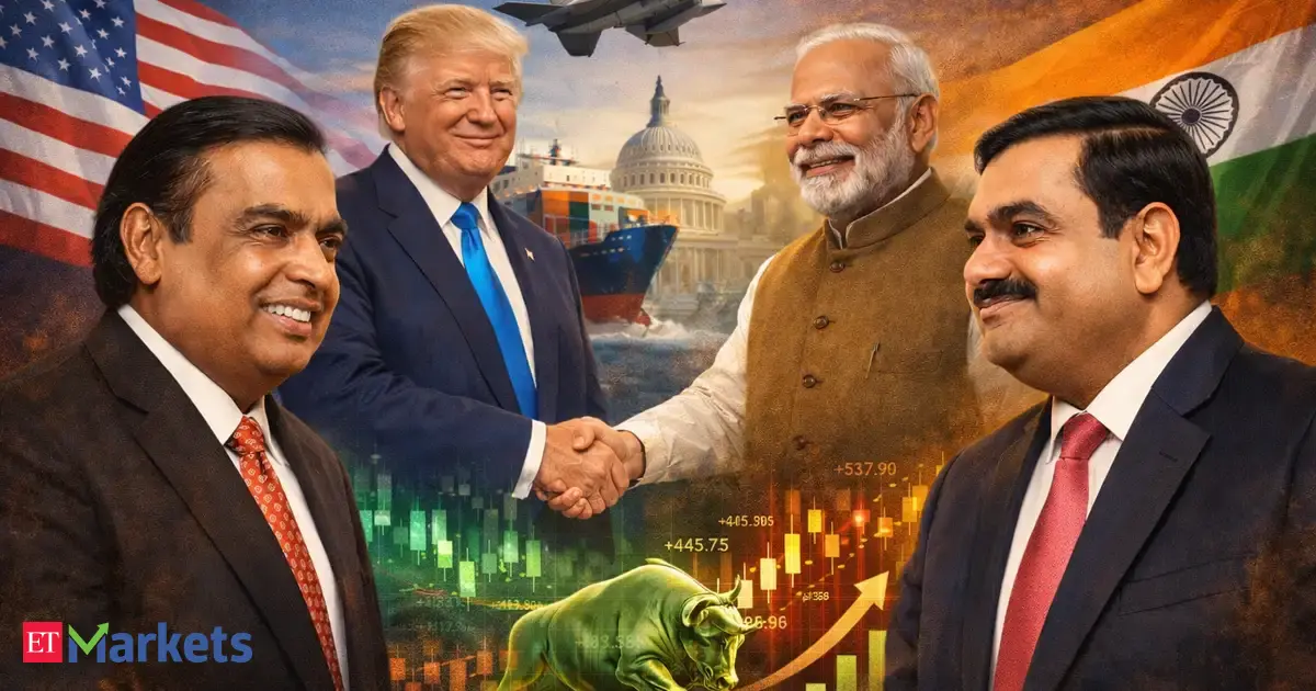 A handshake with the Don: Why Ambani and Adani stocks are cheering the India-US deal