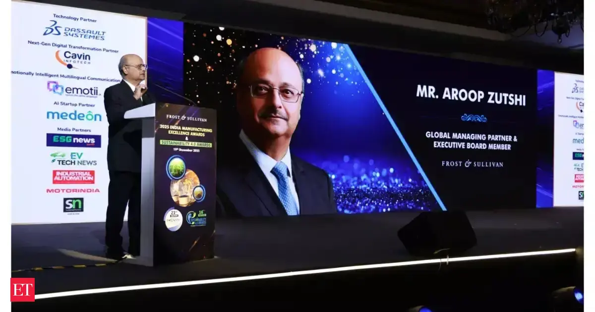 Frost & Sullivan recognises leading manufacturers and sustainability leaders at the 2025 IMEA and Sustainability 4.0 Awards - The Economic Times