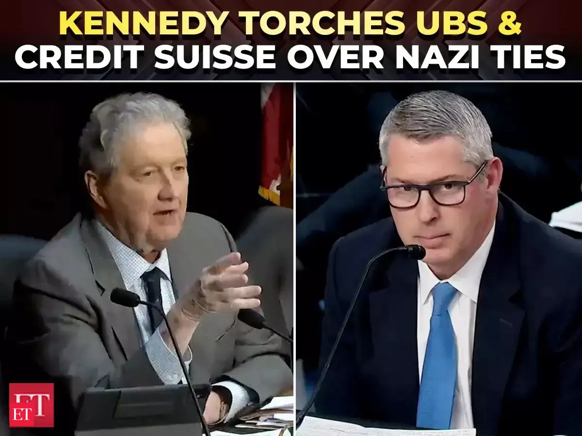 &lsquo;It&rsquo;s all about the Benjamins&rsquo;: Kennedy rips into UBS, Credit Suisse over Nazi ties at fiery hearing - The Economic Times Video | ET Now