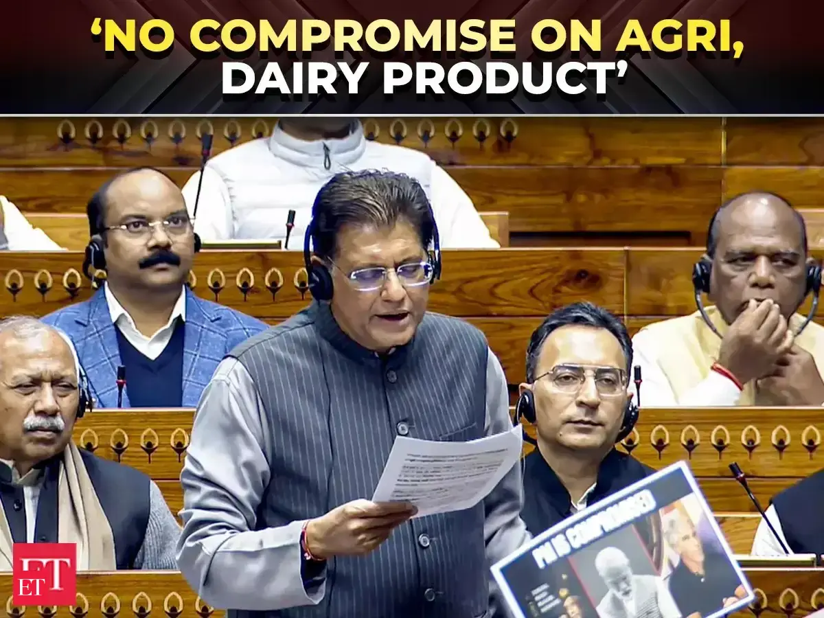 Min Piyush Goyal updates House on India–US trade deal amid opposition-led din