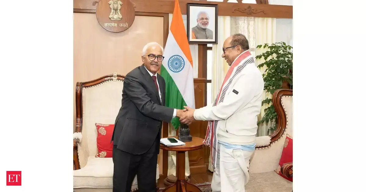 Manipur BJP leader Yumnam Khemchand Singh meets Governor Ajay Bhalla, stakes claim to form NDA government