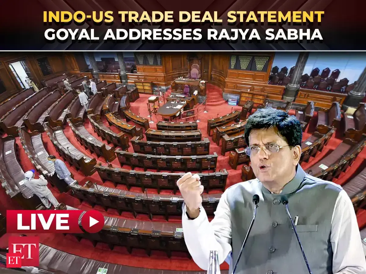 Indo-US Trade Deal Statement | Piyush Goyal in Rajya Sabha | LIVE - The ...