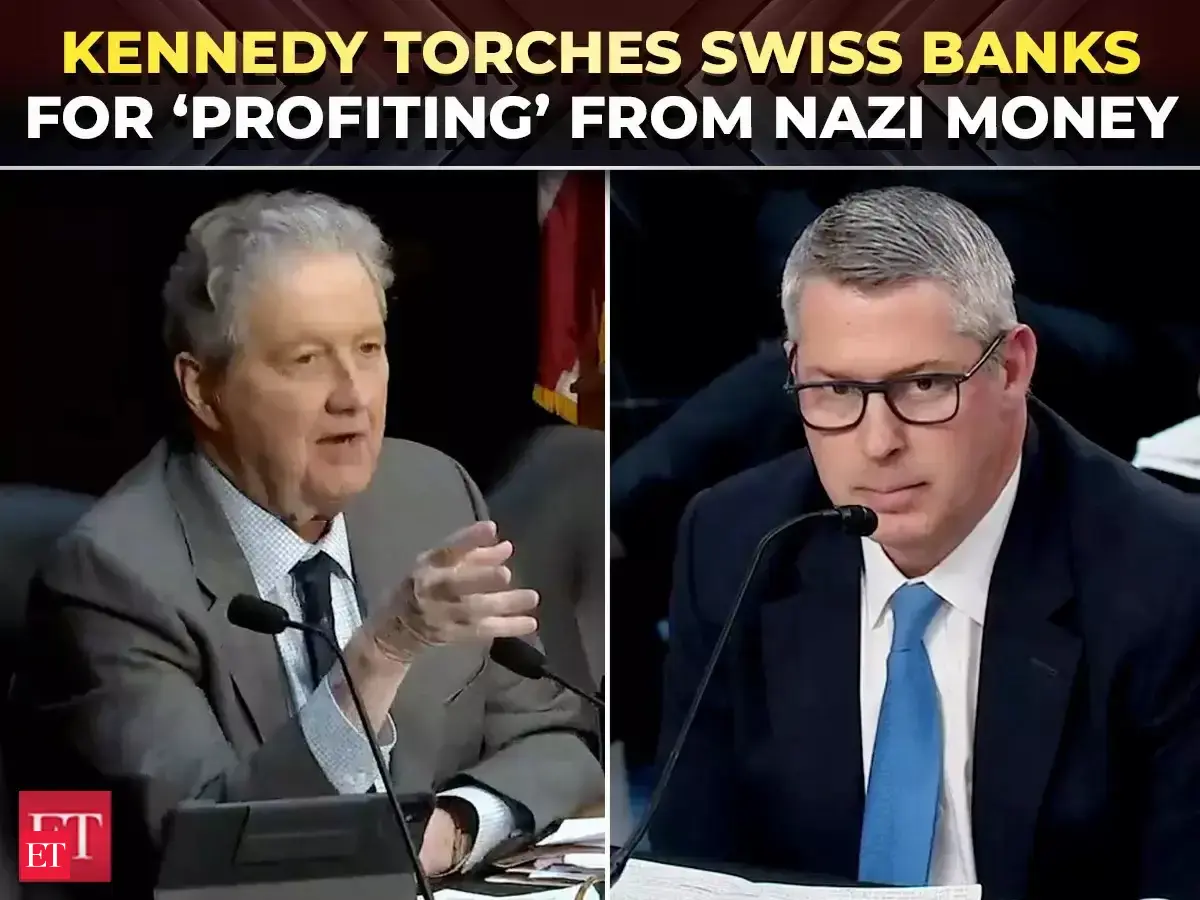&lsquo;It&rsquo;s all about MONEY&rsquo;: Kennedy shreds UBS, Credit Suisse over wider Nazi ties, Jewish restitution - The Economic Times Video | ET Now