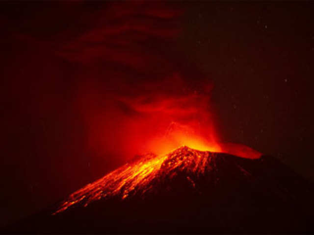 Popocatepetl Volcano in Mexico