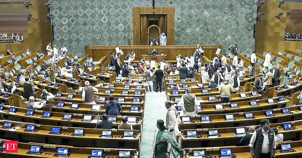 Parliament Budget Session: Lok Sabha adjourned for the day amid unabated protests