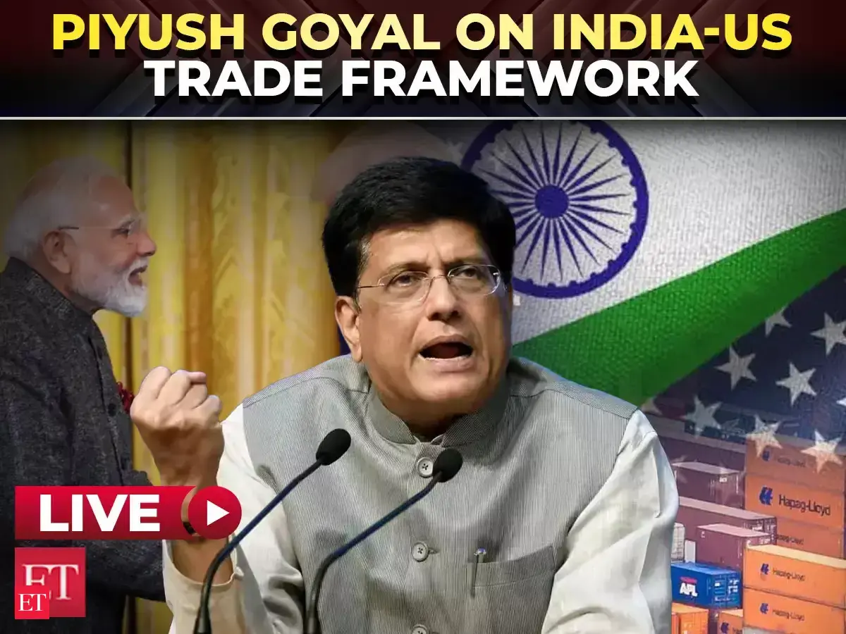 Piyush Goyal press conference | India-US interim trade framework | What’s agreed, what’s next | LIVE