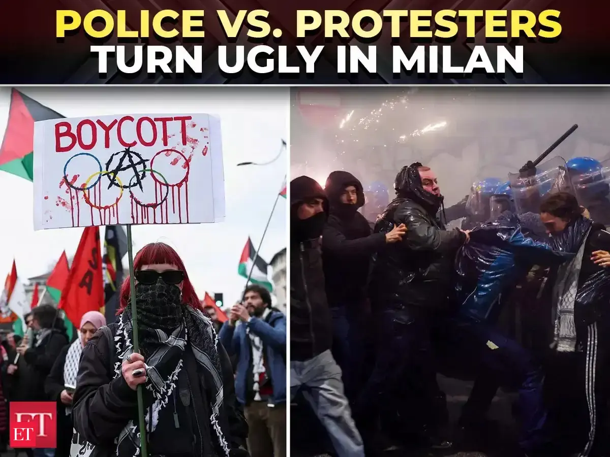 Meloni under pressure: Milan Olympic protest over costs ends in street battles with police officers
