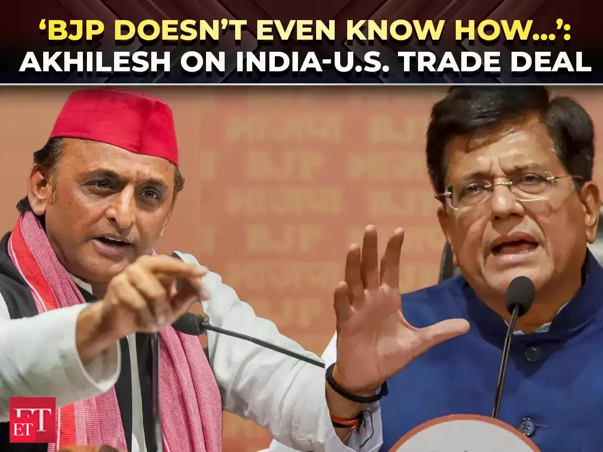 Piyush Goyal claims India safeguarded 100% of farmers'..., SP chief criticises India-U.S. trade deal