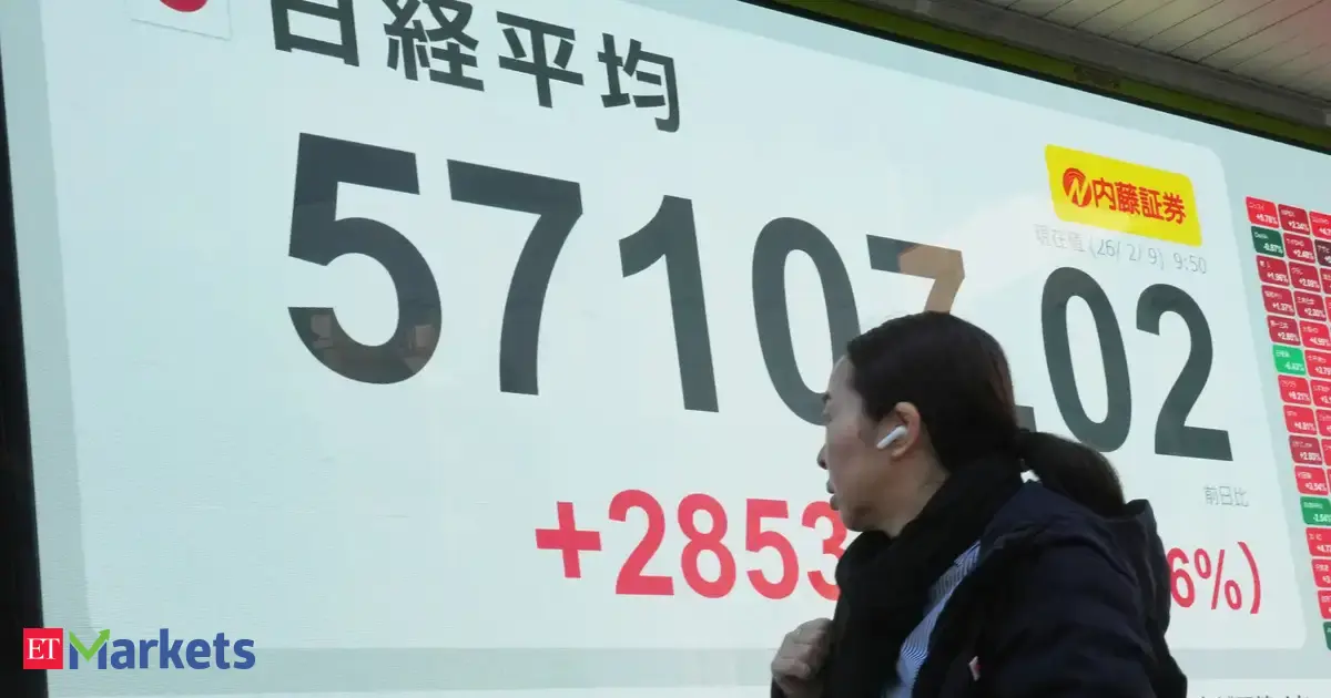 Japan stocks surge to record, bonds slide with yen on Takaichi's landslide election win