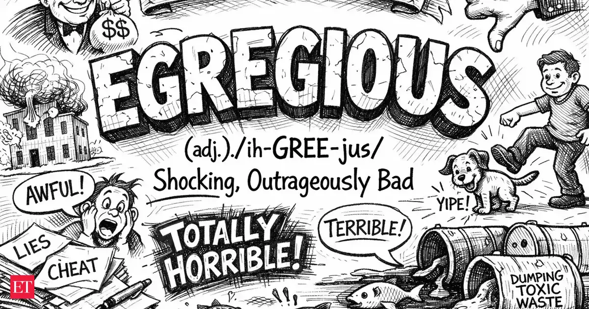 Word of the Day: Egregious - The Economic Times
