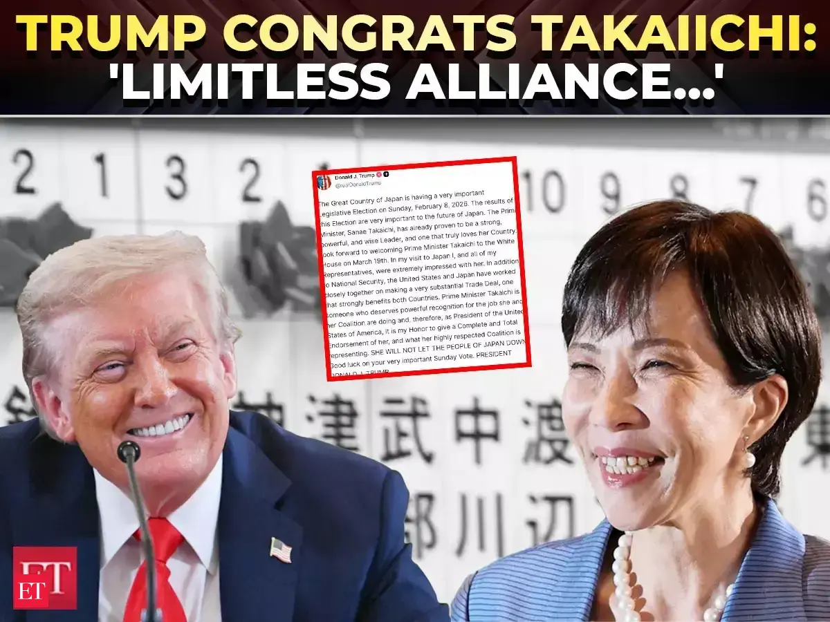Trump cheers Japan’s historic shift as ‘LIMITLESS’: Takaichi's win signals tough right-wing turn