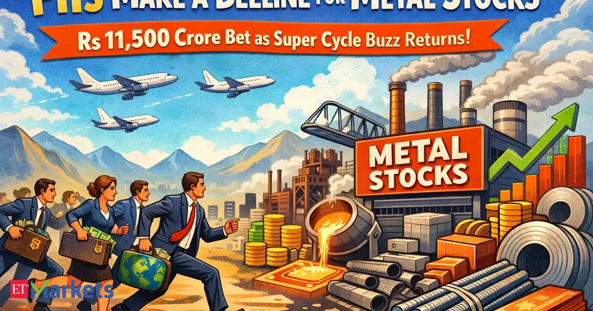 FIIs make a beeline for metal stocks with Rs 11,500 crore bet as super cycle buzz returns