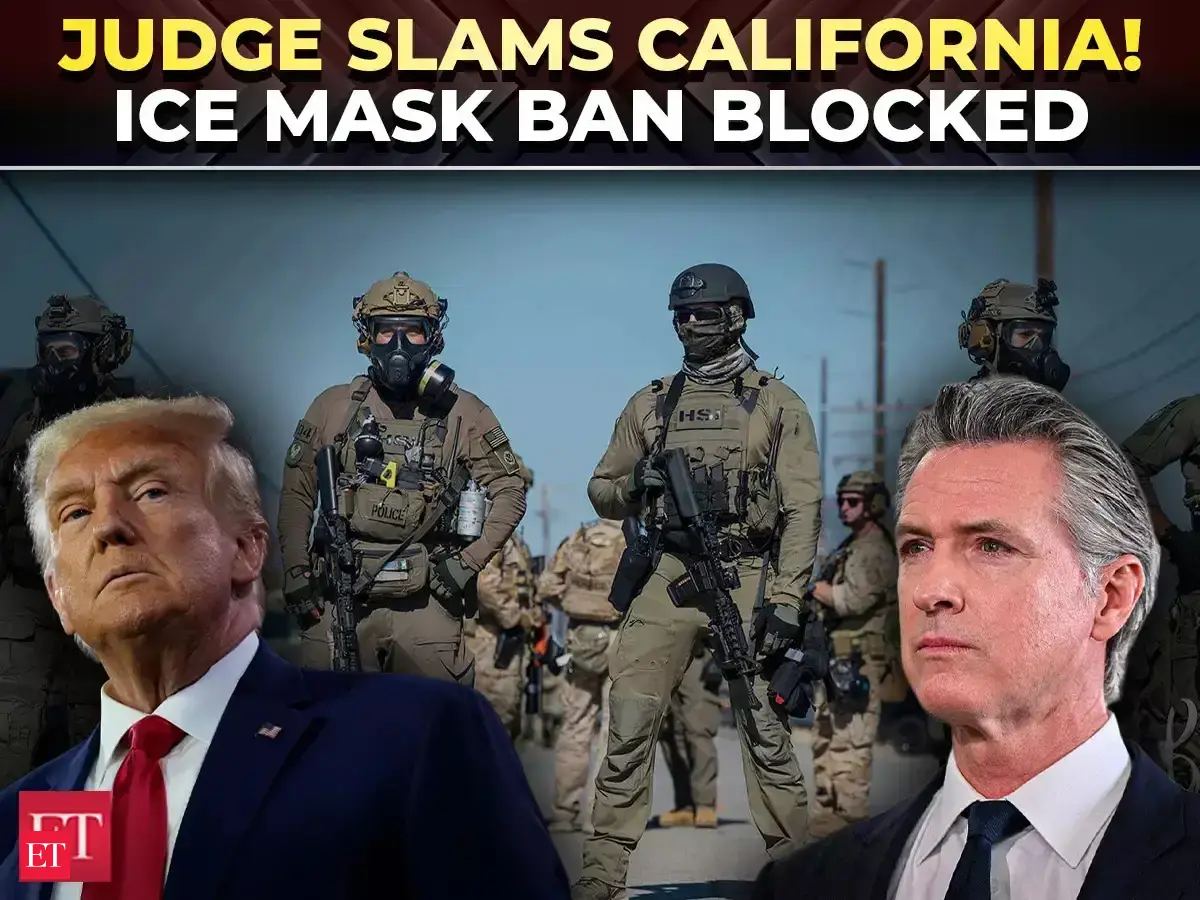 'Discriminated against fed govt': Federal judge blocks California from enforcing ICE mask ban