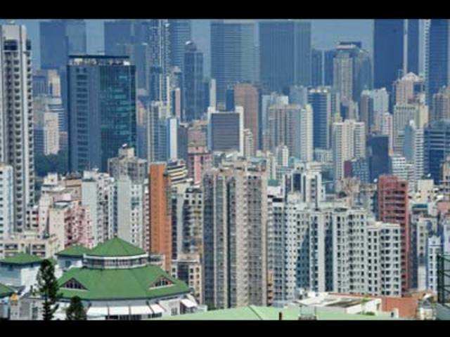 Cluster of buildings in Hong Kong