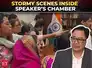 &lsquo;Stormed, abused, threatened&rsquo;: Kiren Rijiju shares video of Parliament clash