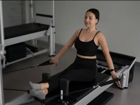 Supine Leg Raises on Reformer