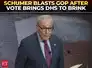 &lsquo;Shock to Republicans&rsquo;: Chuck Schumer responds after senate vote triggers DHS funding crisis