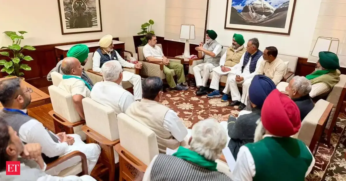 Rahul Gandhi meets 17 major farmer unions at Parliament House to discuss India-US interim trade deal