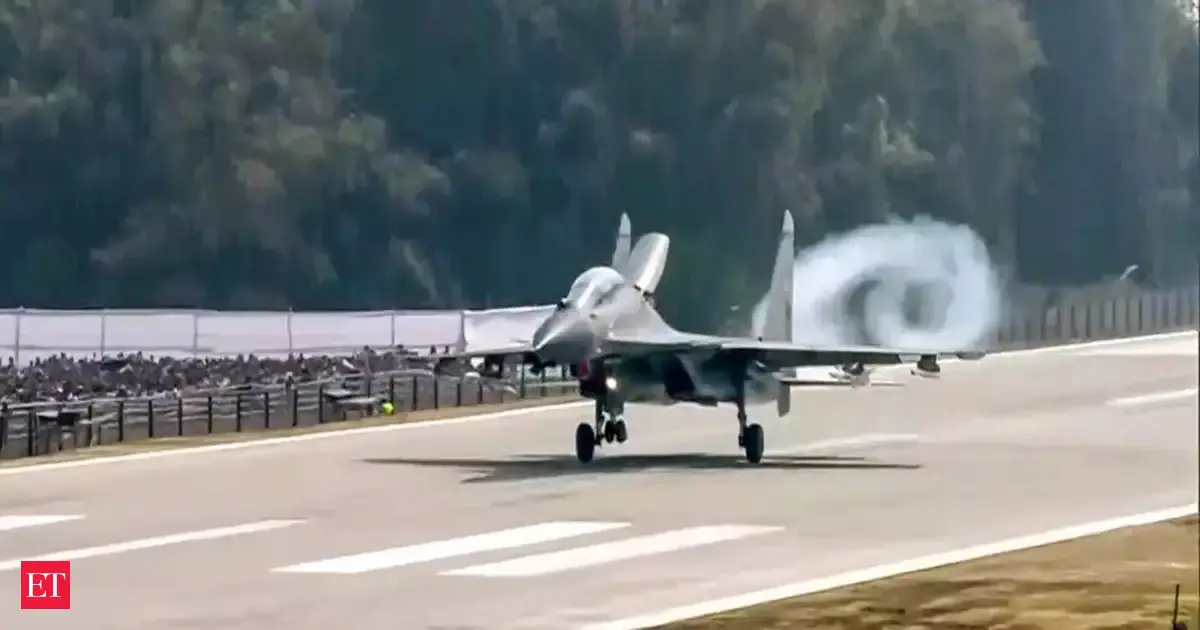 PM Modi opens North East's first highway airstrip in Assam