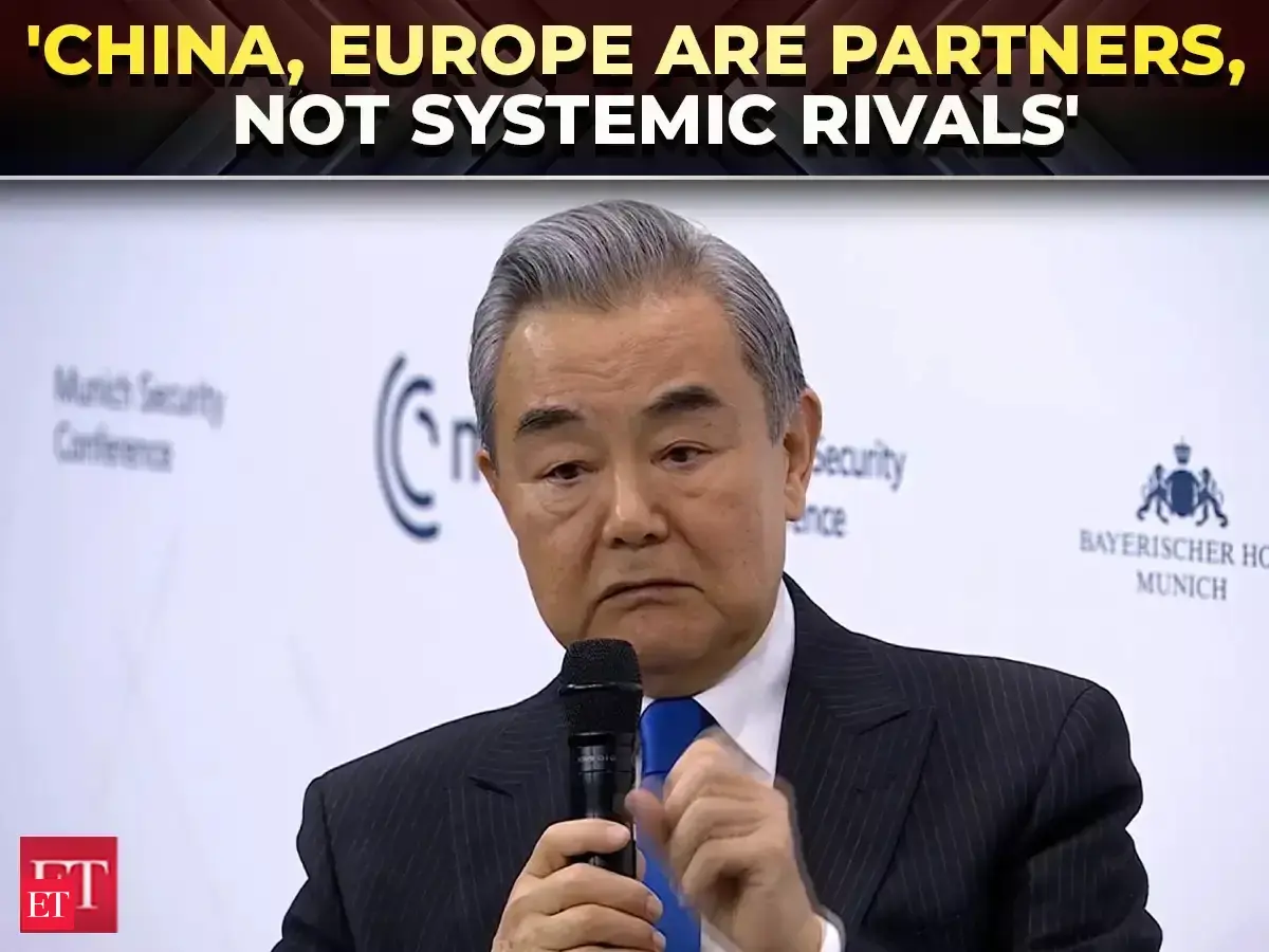 Chinese Foreign Minister Wang Yi says China and Europe are partners, not \'systemic rivals\'