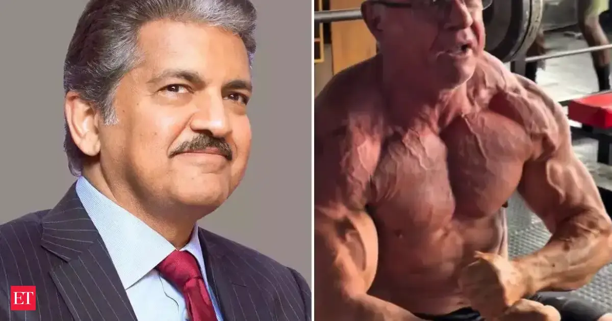 Anand Mahindra's Monday motivation is a 'senior citizen' with a Hulk-like body, crushing heavy weights in gym. Video will make you grab your dumbbells now