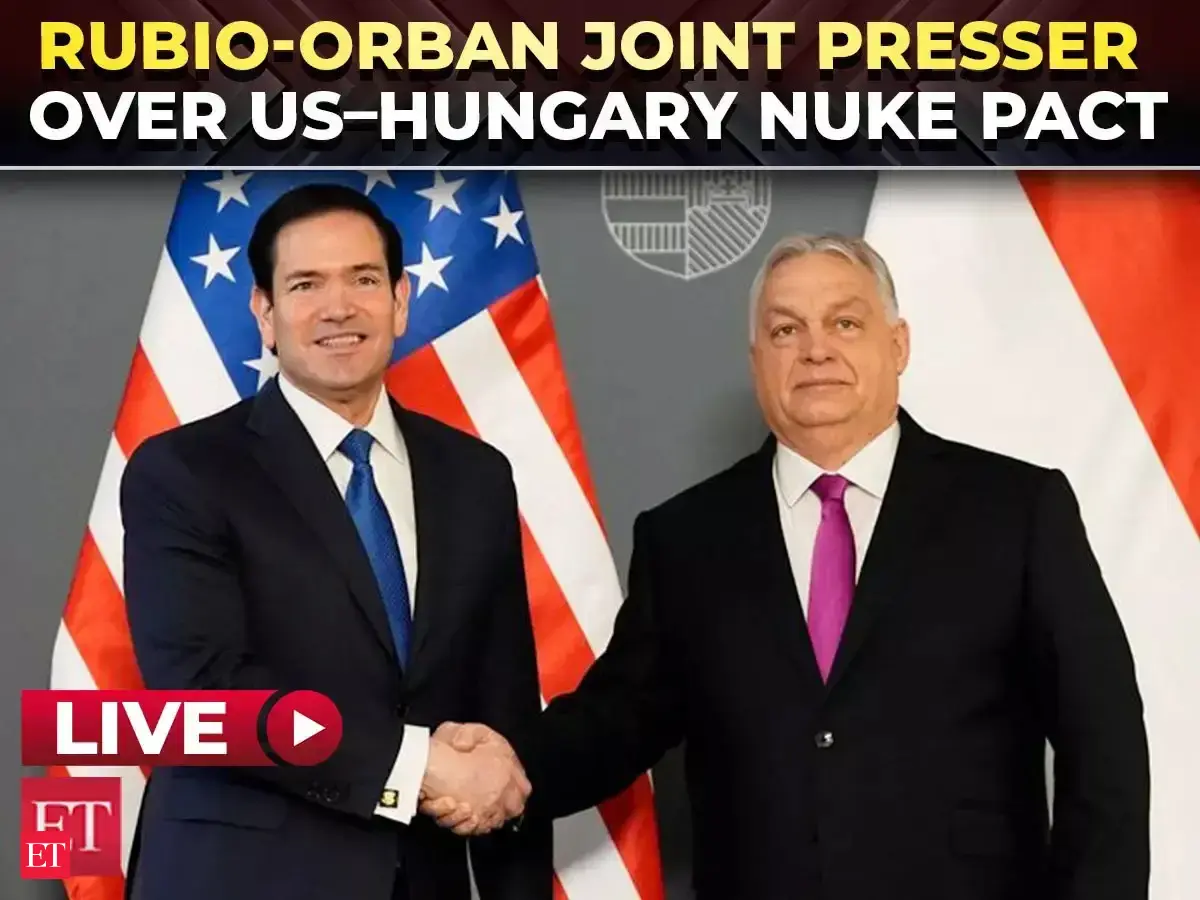LIVE| Marco Rubio, Hungary PM Orban hold joint press conference as US, Hungary set to sign Nuke pact