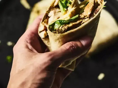 Pesto Caprese Breakfast Wrap