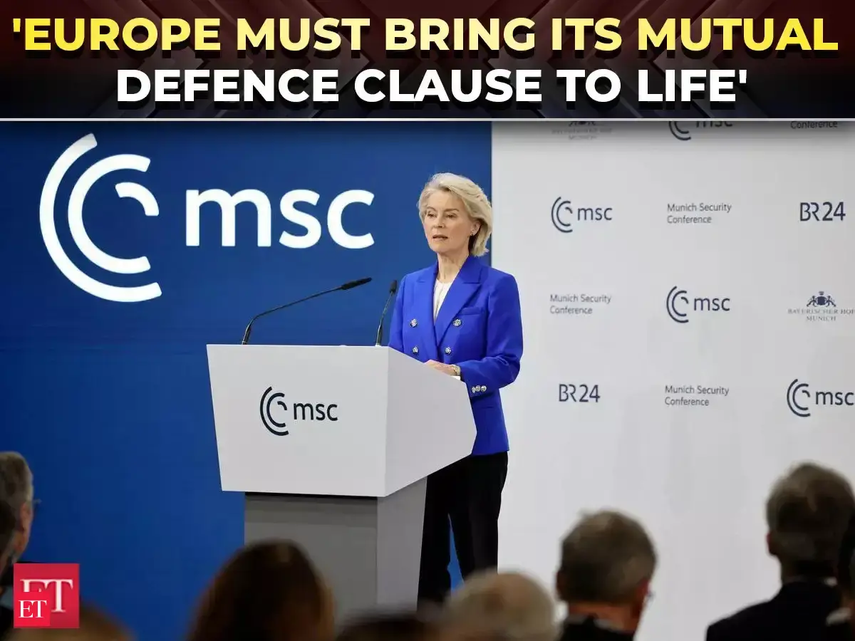 'Adapt or die as Ukrainians say': Von der Leyen issues urgent call to Europe, rebukes NATO chief