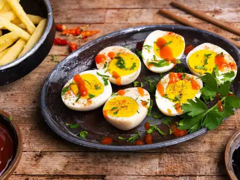 Hard-Boiled Eggs with Peri-Peri