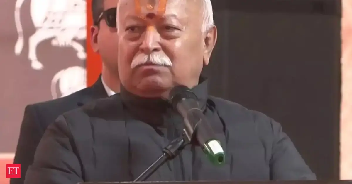 RSS chief stresses need to unite Hindu society, pitches for 3 children in Hindu families