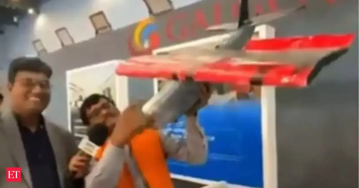 After Chinese robodog row, Galgotias University’s ‘AI plane’ made of thermocol goes viral, netizens mock it can destroy Pakistan
